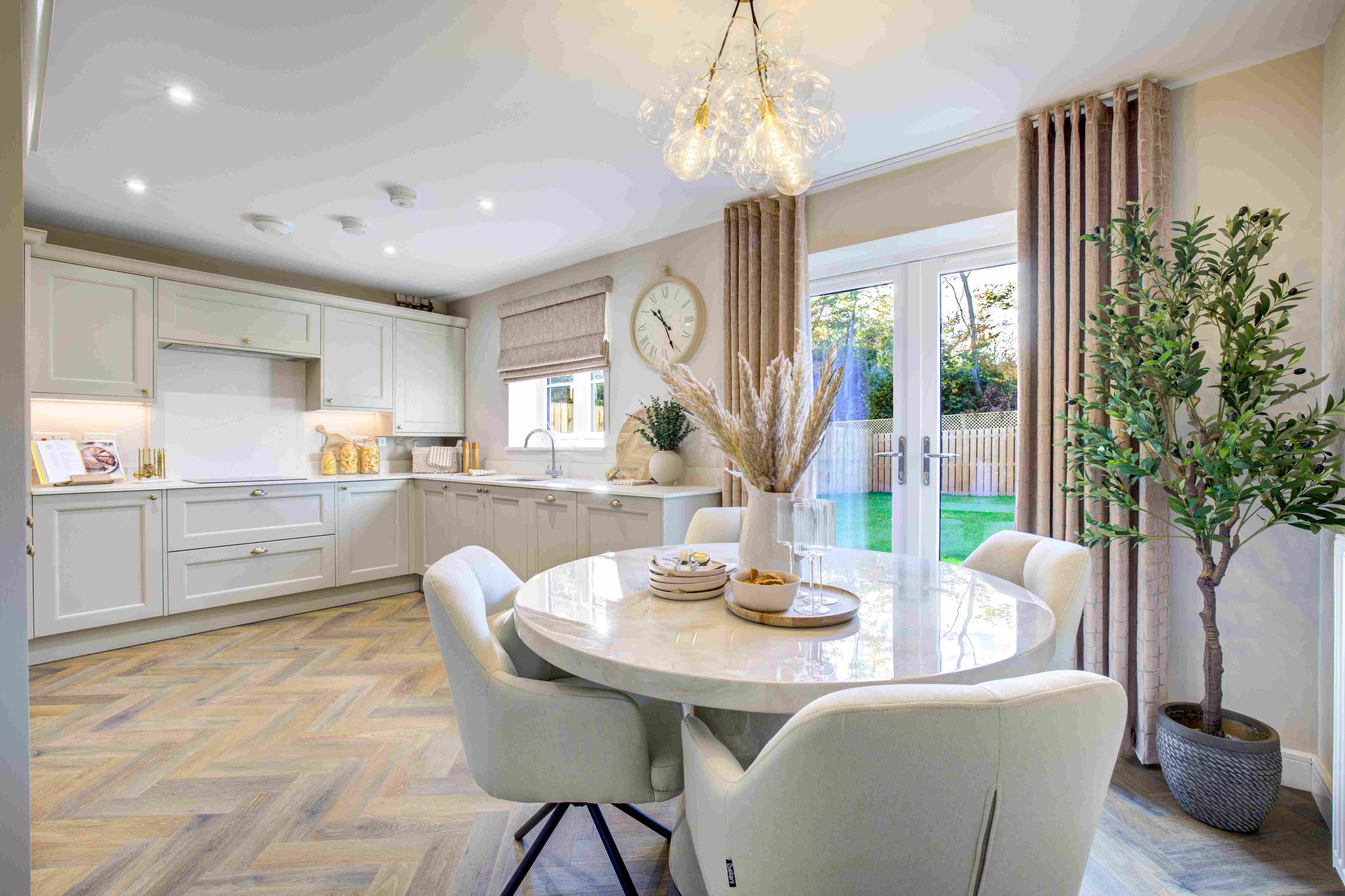 Kitchen/diner in The Richmond showhome at Woodberry Park in Staindrop
