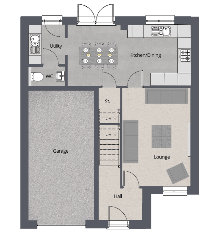 Hampton – GF Floor Plan