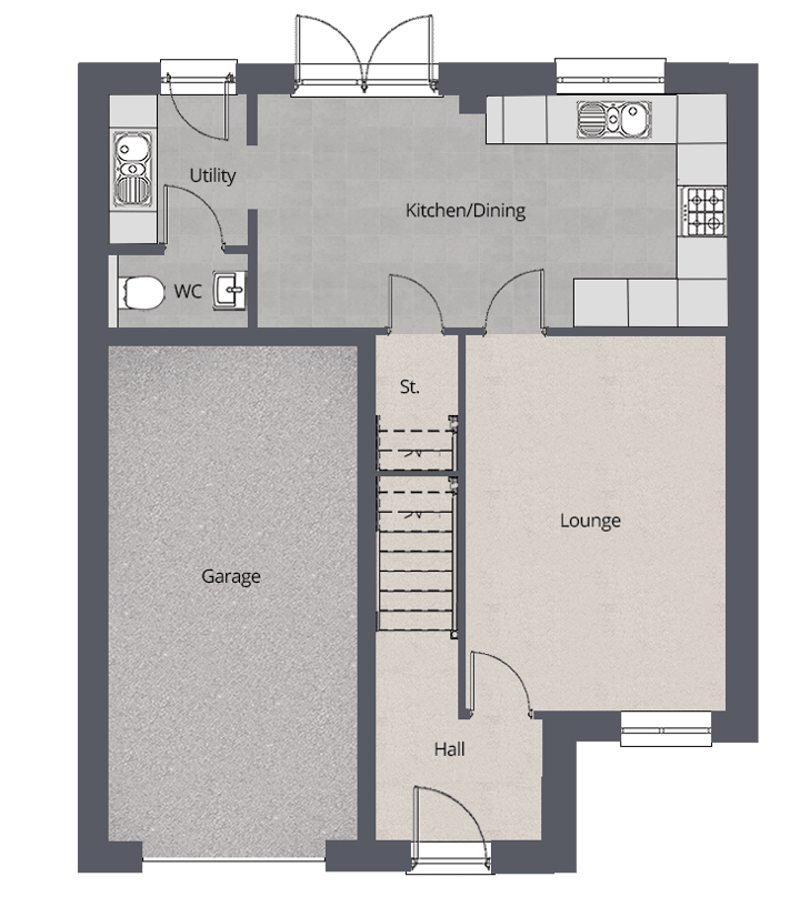 Hampton No Furn – GF Floor Plan
