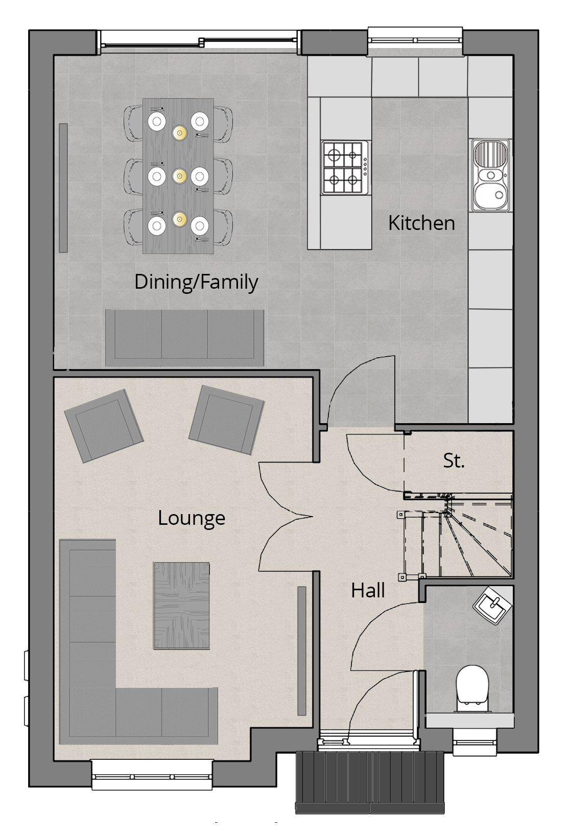 Epsom floor plans GF