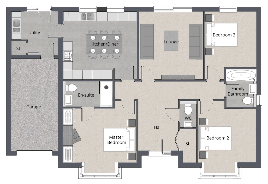 The Cedar Bungalow GF