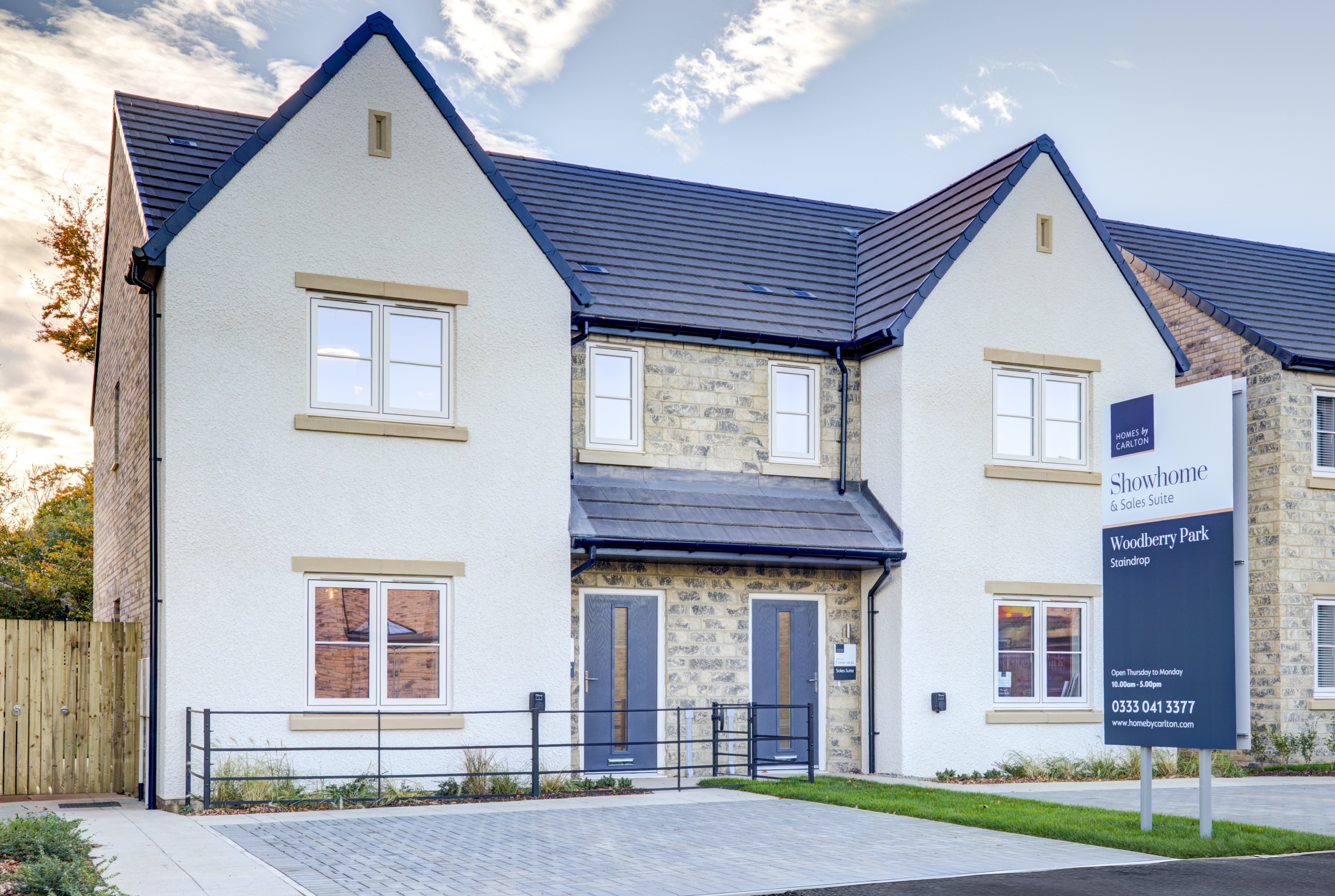 Exterior of The Richmond showhome at Woodberry Park in Staindrop