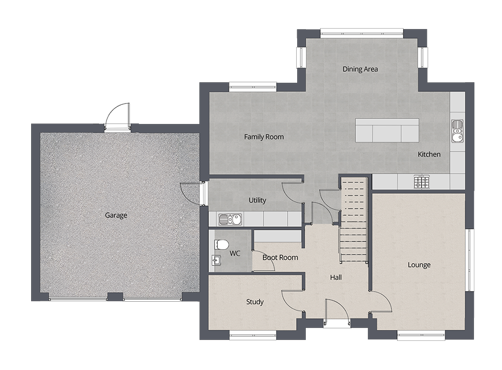 Westbury P17 No Furn – GF Floor Plan