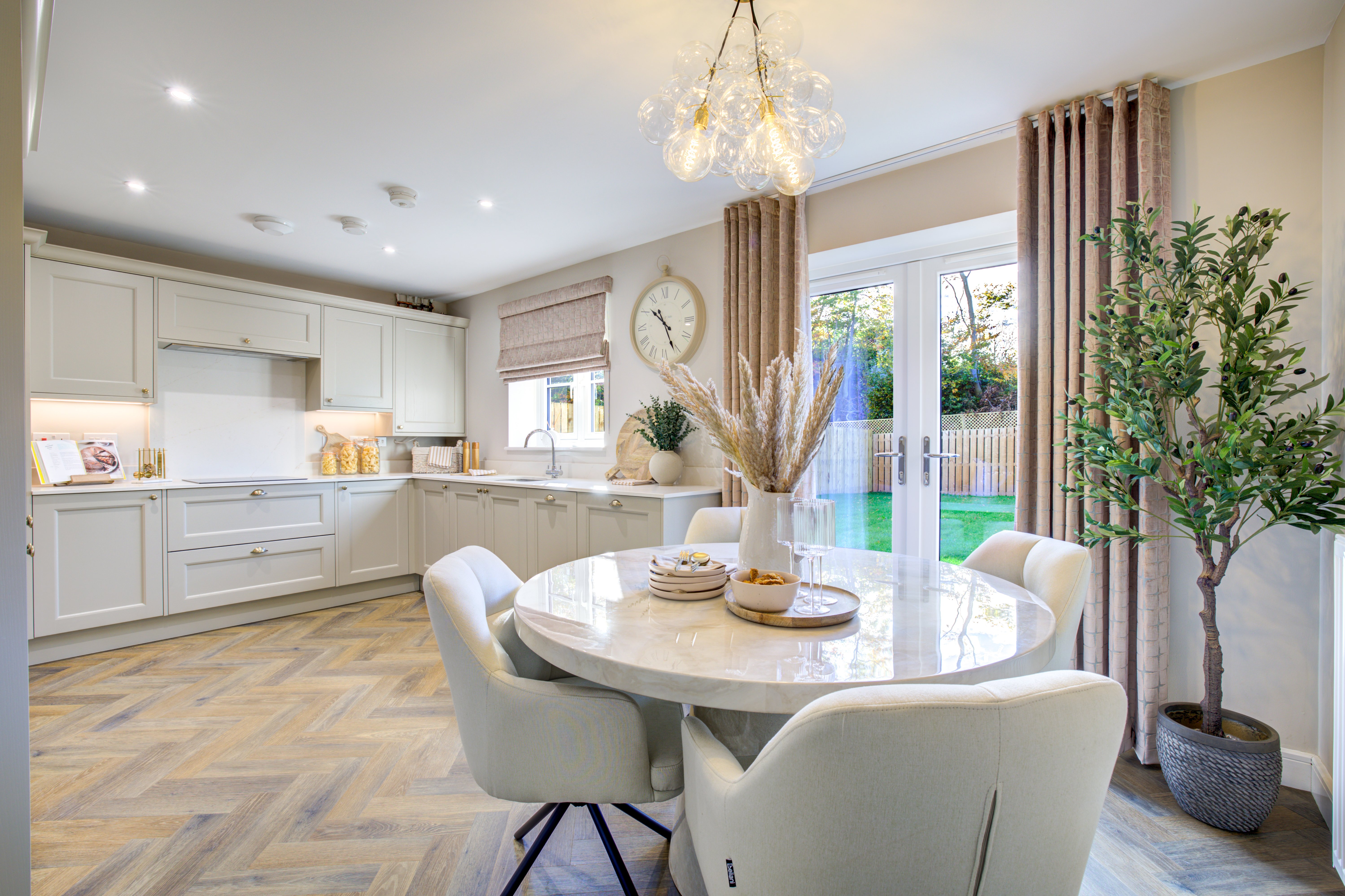 Kitchen/diner at Homes by Carlton's new-build development Woodberry Park in Staindrop
