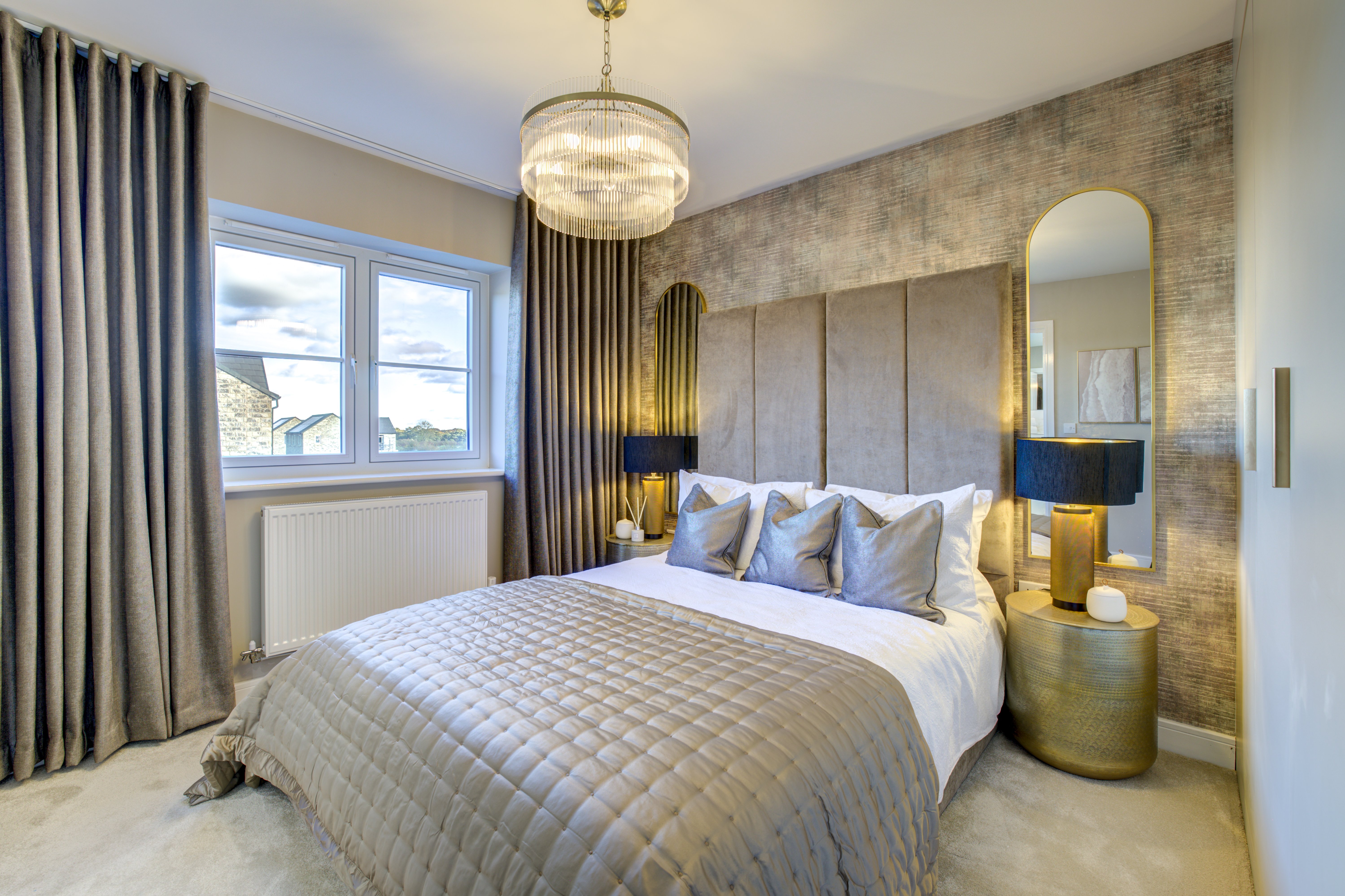Bedroom at Homes by Carlton's new-build development Woodberry Park in Staindrop