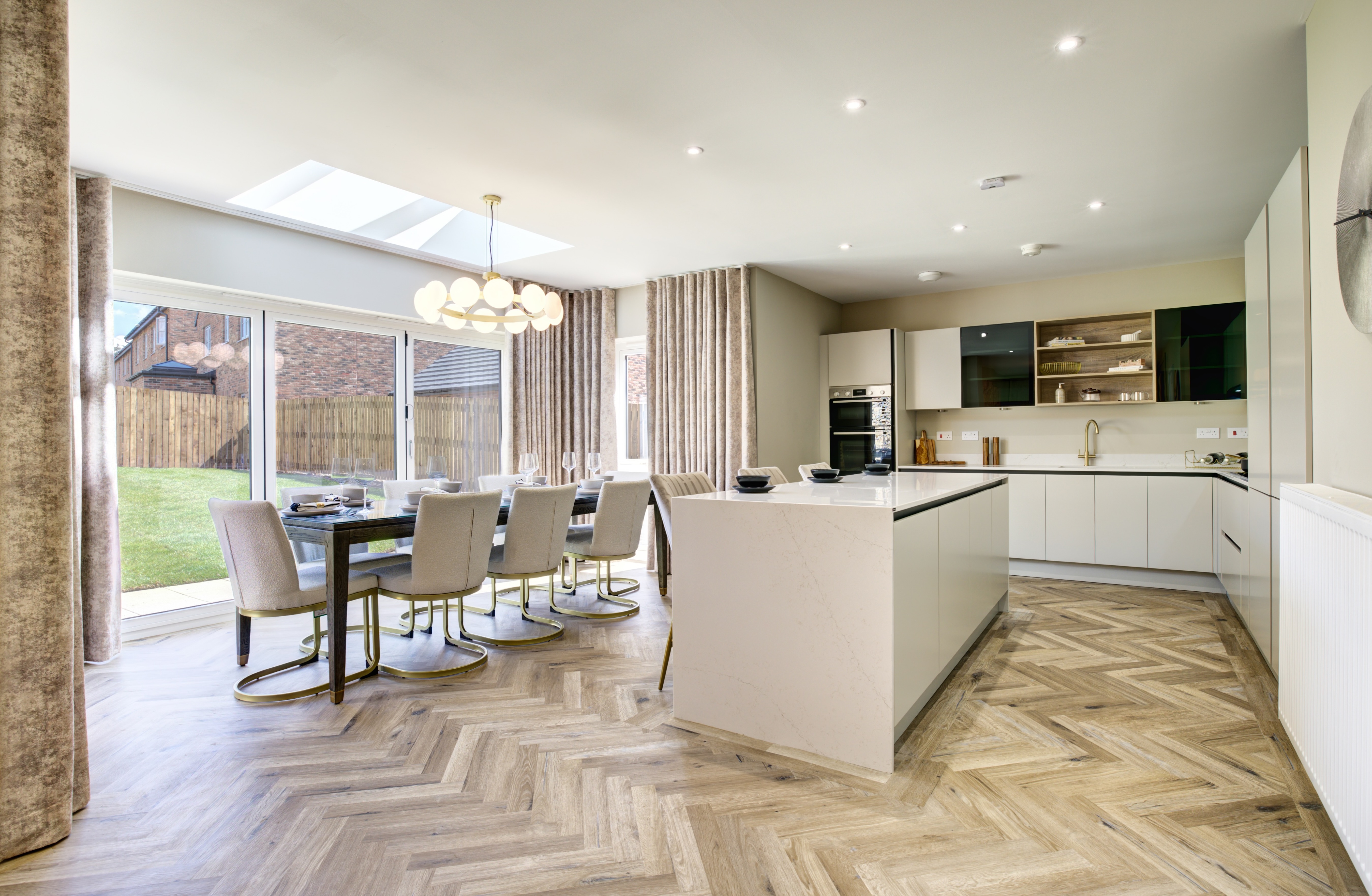 Kitchen/diner at Homes by Carlton's new-build development Beauford Park in Witton Gilbert